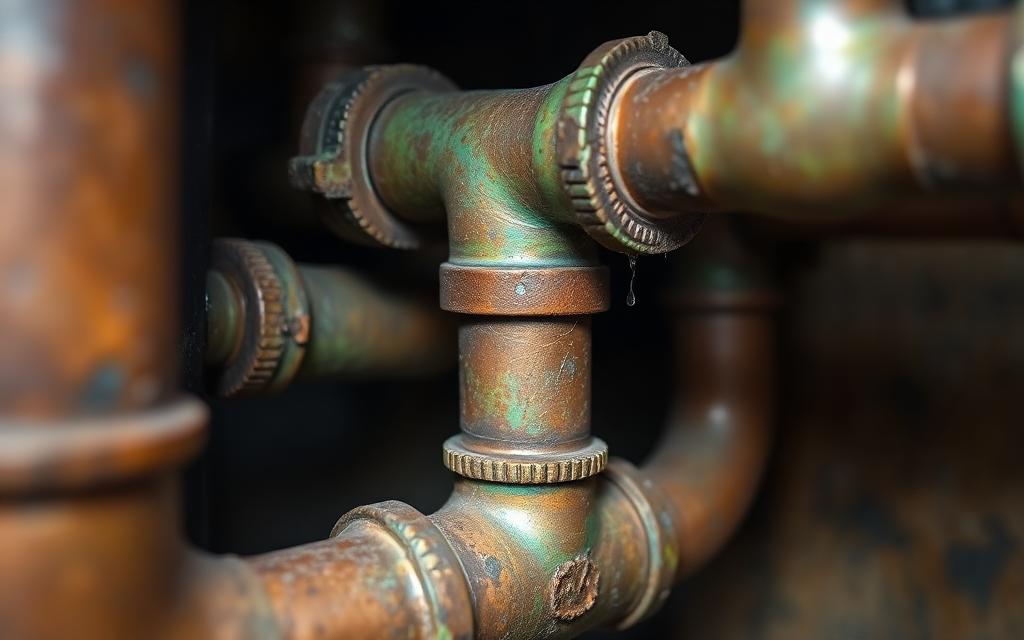 Copper pipe repairs in Hackney before work